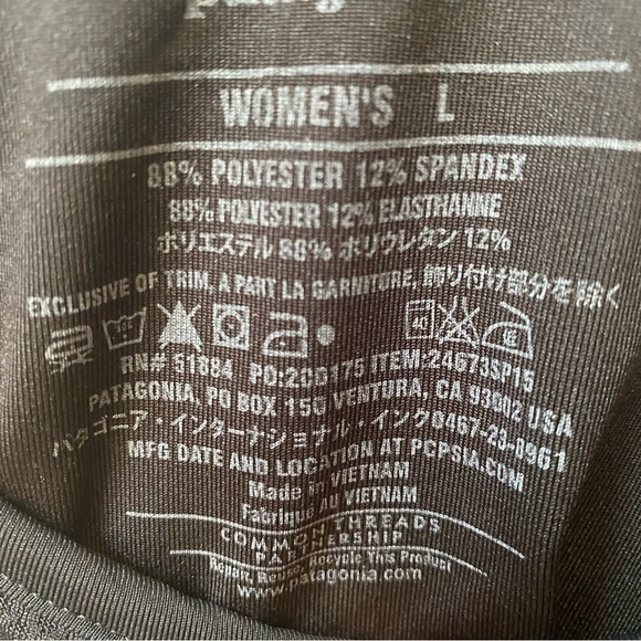 Patagonia Racerback Active Dress Black size L - Picture 6 of 11